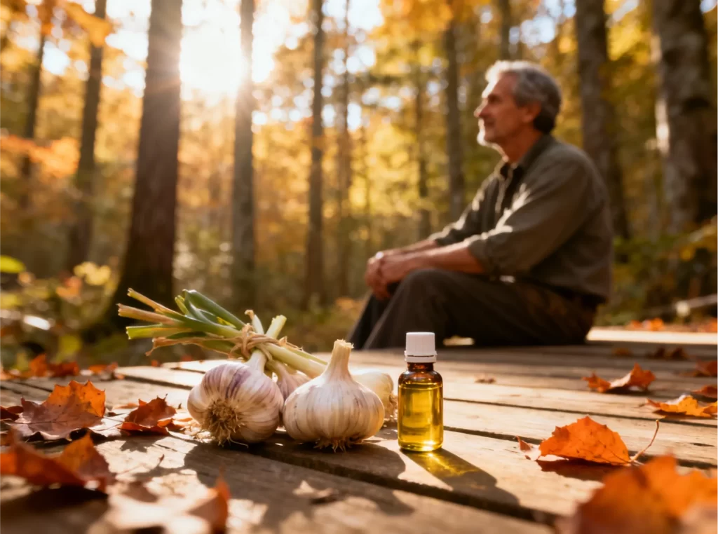 Garlic oil for heart health